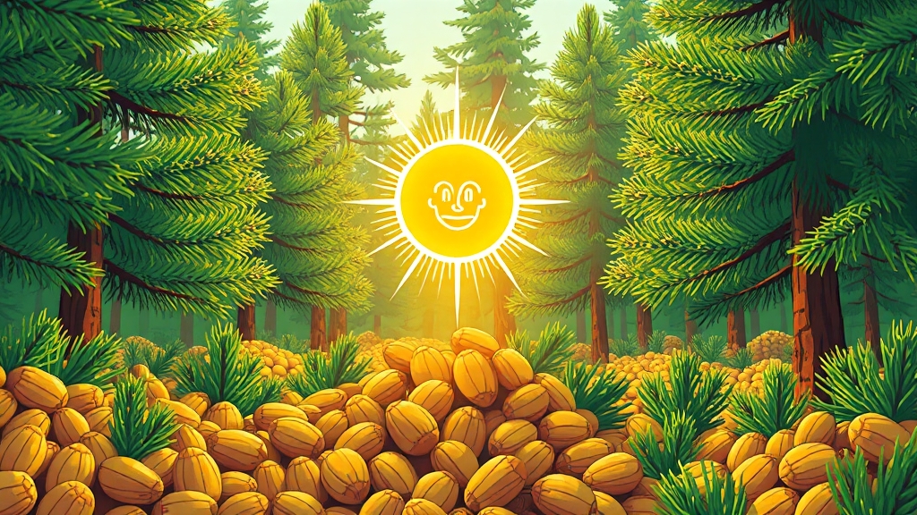 잣, 건강 지킴이! (cartoon 스타일)