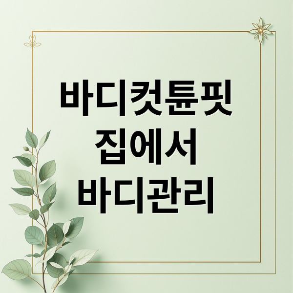 바디컷튠핏
집에서
바디관리 (바디컷튠핏)
