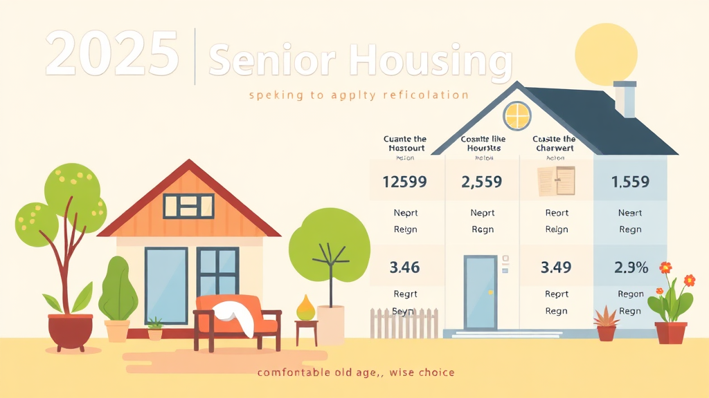 지역별 실버타운 비용 비교 (2025년 기준) (illustration 스타일)