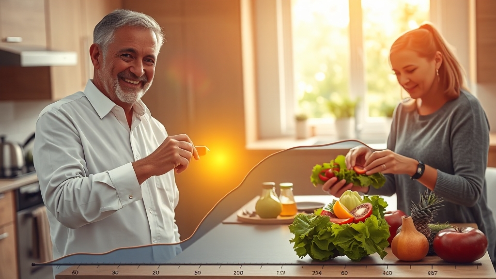 정상 수치와 진단 기준 (realistic 스타일)