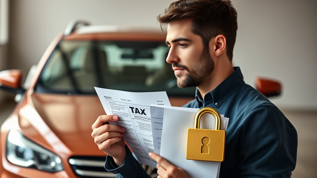 차량 압류, 왜 발생할까요? 원인 파악하기 (realistic 스타일)