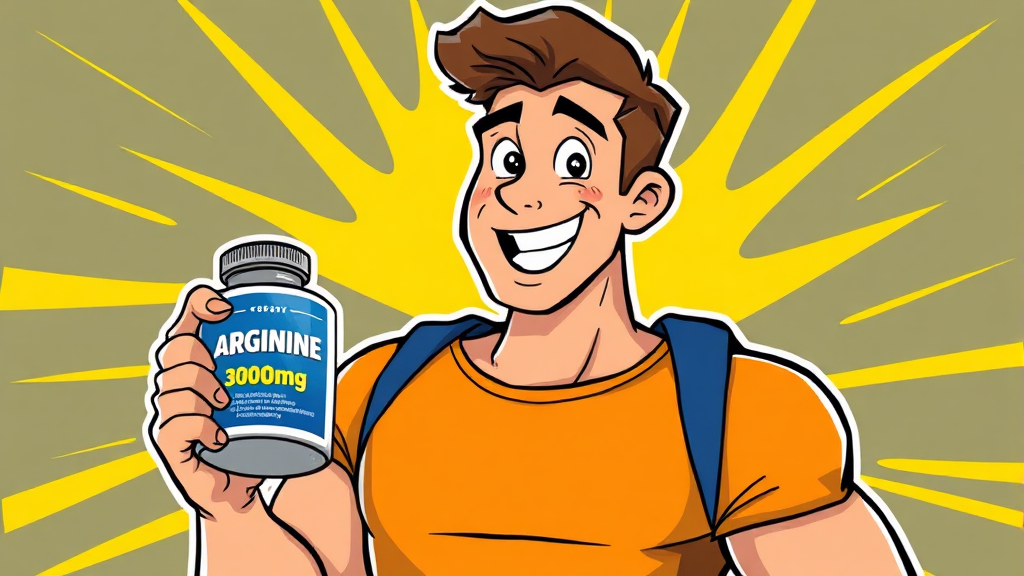 아르기닌, 어떤 제품을 골라야 할까요? (cartoon 스타일)