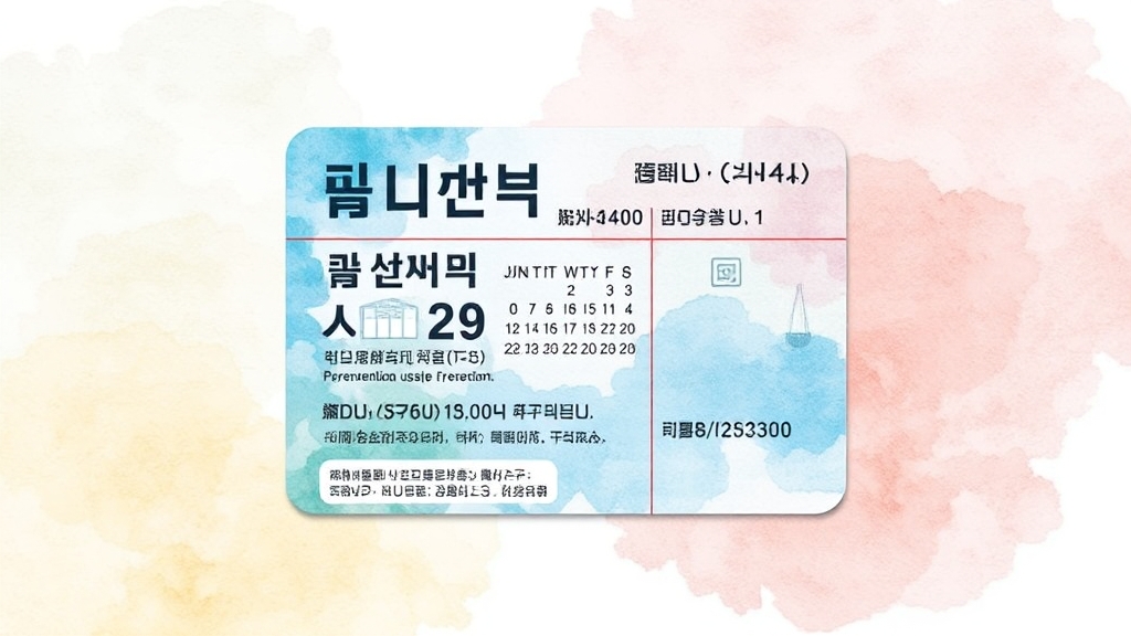 이용 시 주의사항 (watercolor 스타일)