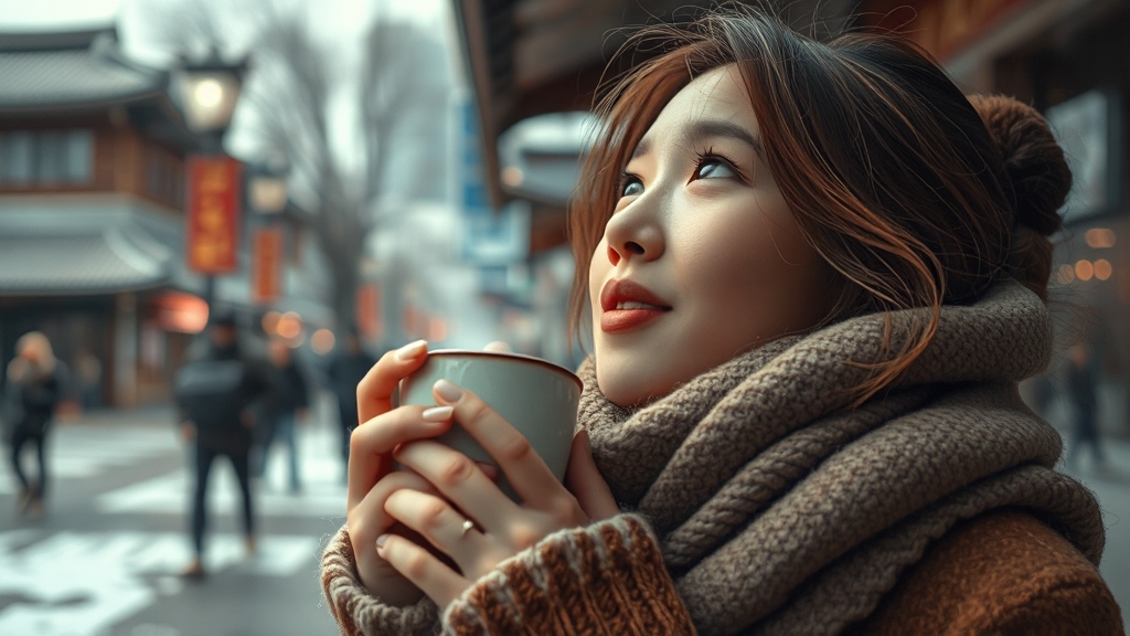 서울 현재 날씨는? (realistic 스타일)