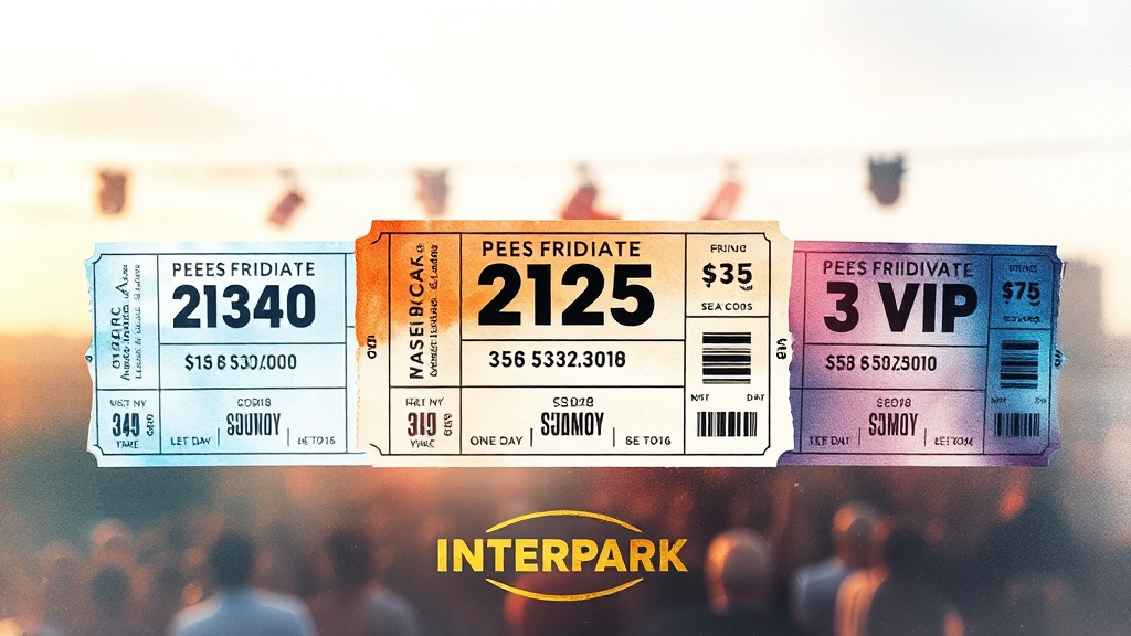 1일권 티켓 종류 및 가격 정보 (watercolor 스타일)