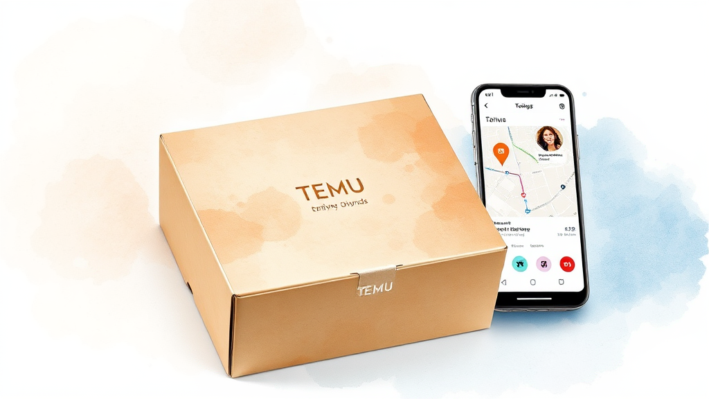 테무 배송 및 포장 후기 (watercolor 스타일)