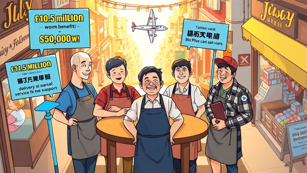 1050만원 긴급지원 정책 개요 (cartoon 스타일)