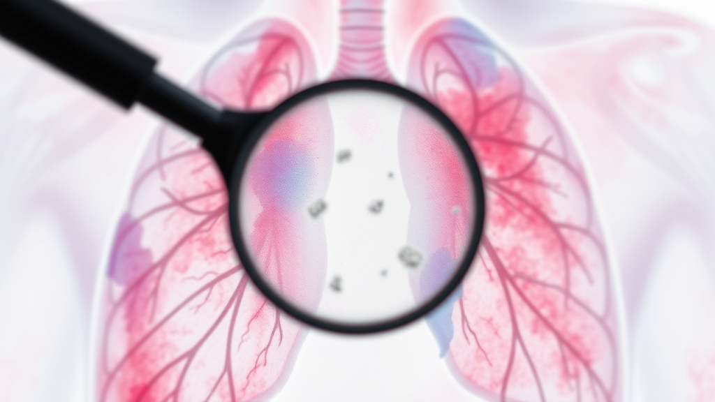 폐결절, 주요 원인은? (watercolor 스타일)