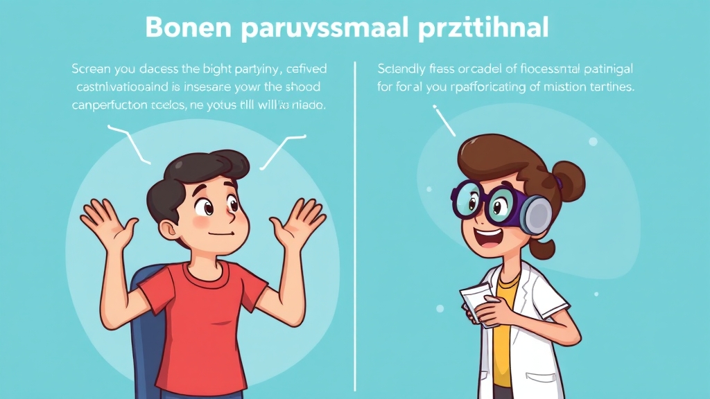 이석증, 어떻게 진단하나요? (cartoon 스타일)