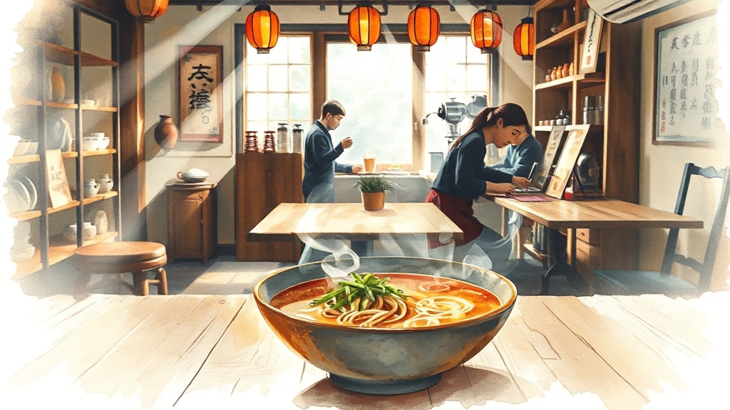 손가네곰국수 메뉴 및 가격 (watercolor 스타일)
