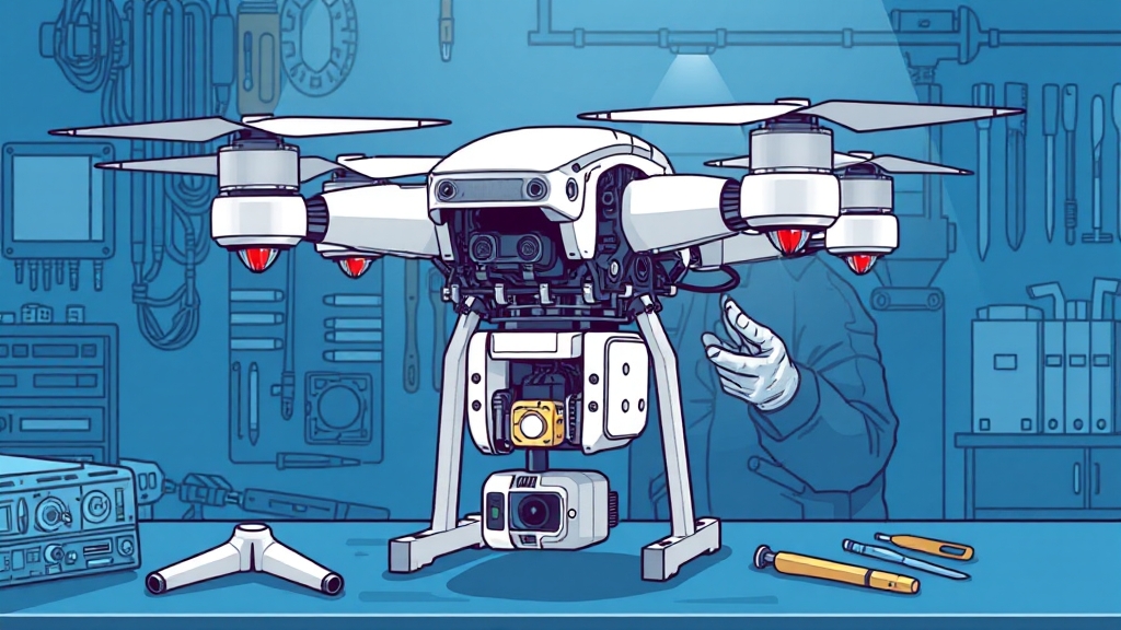 DJI 드론 수리 과정 및 비용 (illustration 스타일)