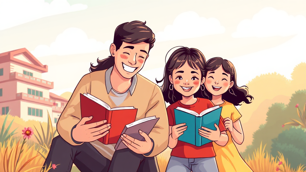 교육 및 돌봄 지원 (illustration 스타일)