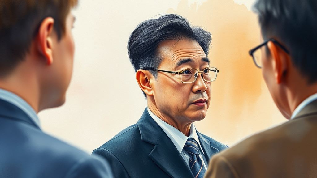 과거에도 법적 문제 있었나? (watercolor 스타일)