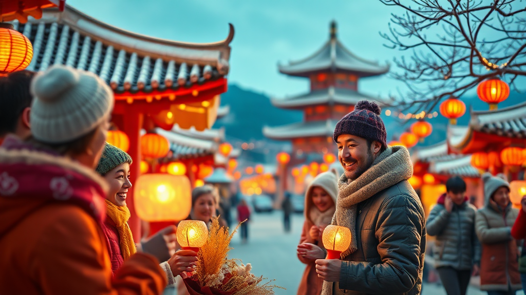 설 연휴, 잊지 못할 추억을 선사할 이색 축제 (realistic 스타일)