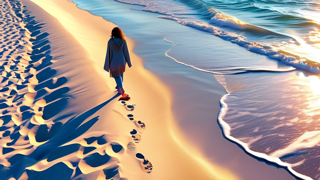 맨발 걷기의 건강 효과 (realistic 스타일)