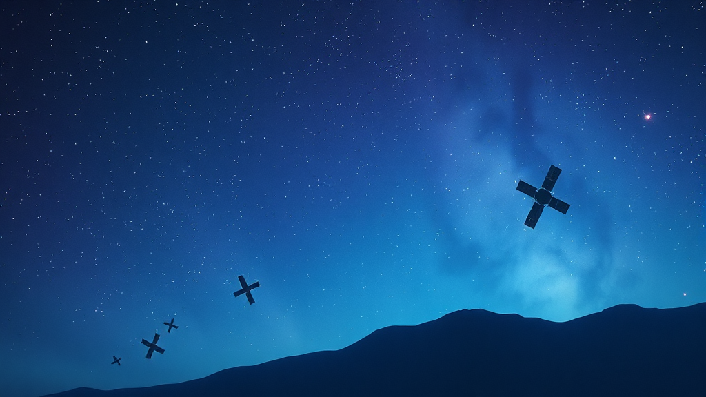 스타링크 IPO 가능성 및 스페이스X 연관성 (watercolor 스타일)