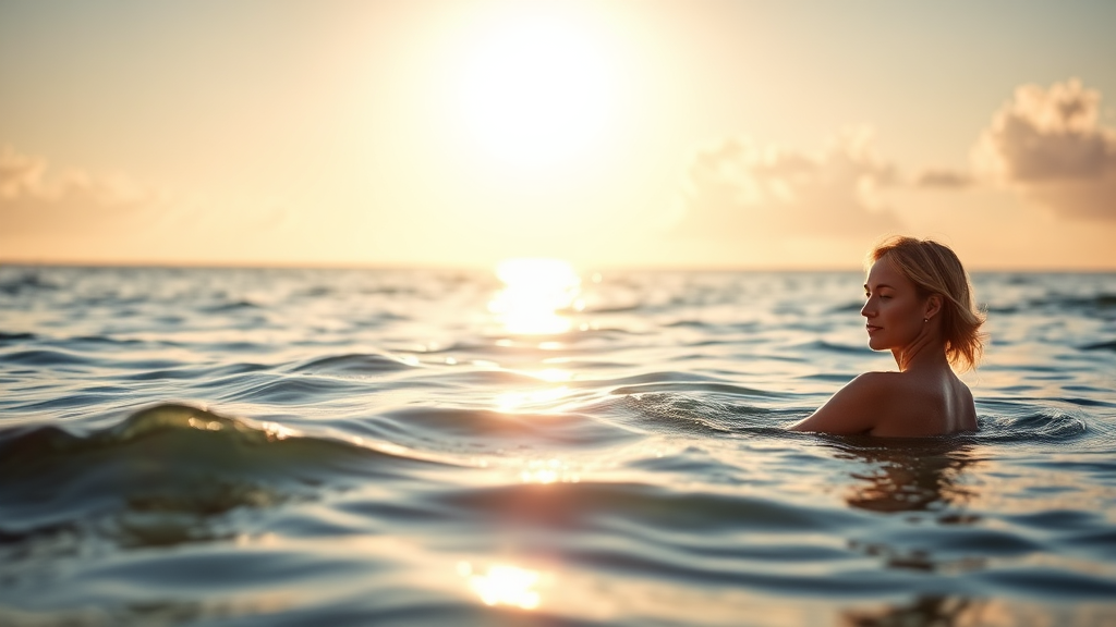 해양치유센터 프로그램: 나에게 맞는 바다 테라피 찾기 (realistic 스타일)