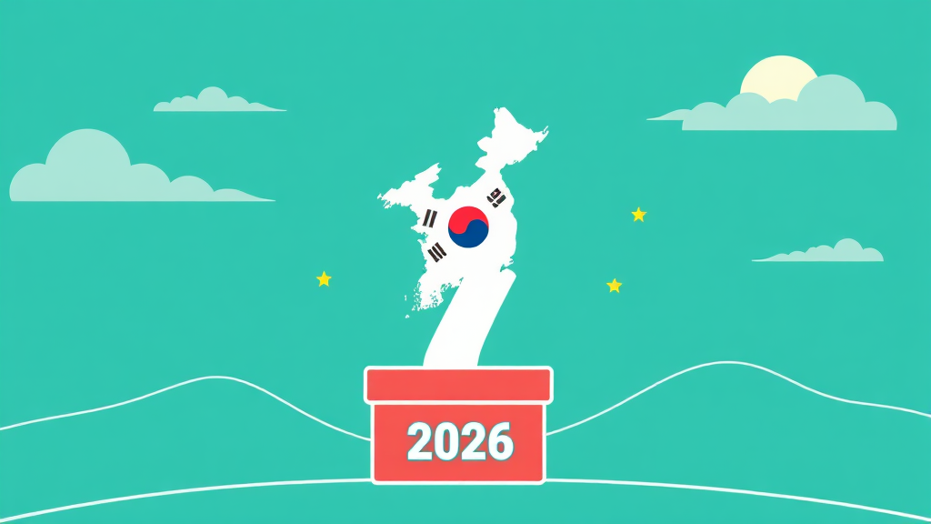 2026 지방선거: 핵심 일정 및 전망 (illustration 스타일)