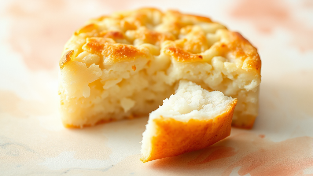 상하이 버터떡: 쫄깃함과 달콤함의 완벽한 조화 (watercolor 스타일)