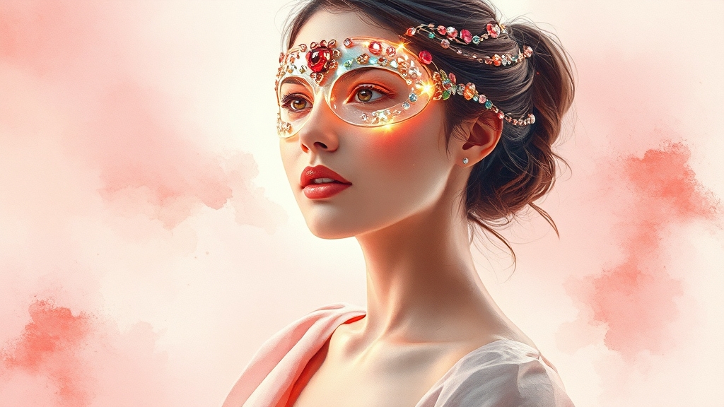 뷰티 디바이스 정보 (watercolor 스타일)