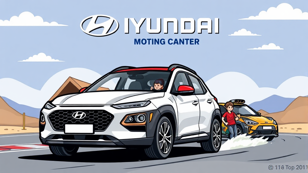 향후 현대차 계획 (cartoon 스타일)