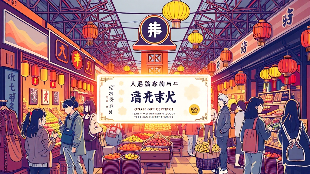 온누리상품권, 어디서 쓸까? (illustration 스타일)