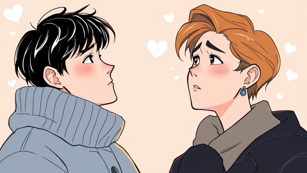 과거 열애설 재조명 (illustration 스타일)