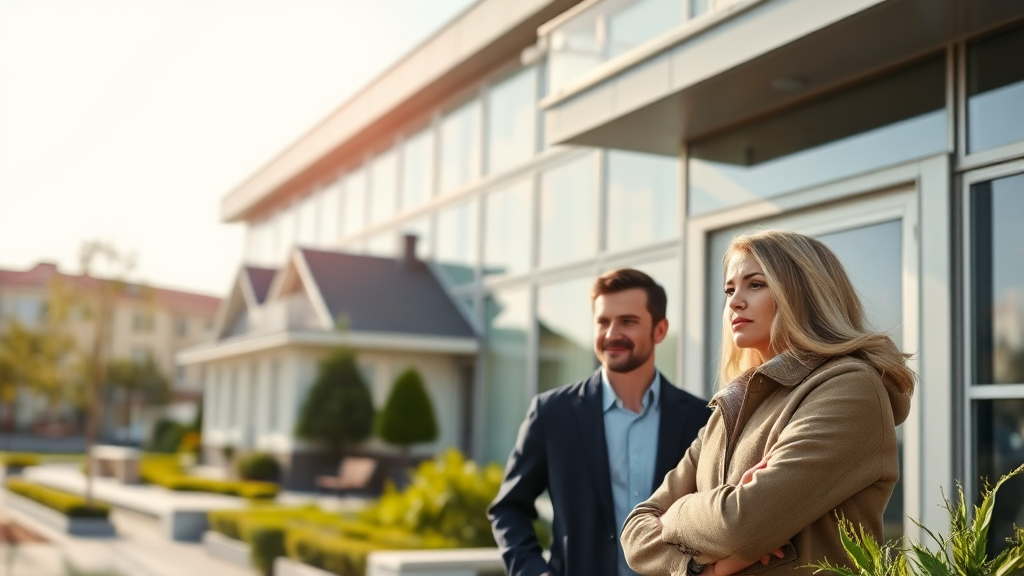 대출 규제가 부동산 시장에 미치는 영향 (realistic 스타일)