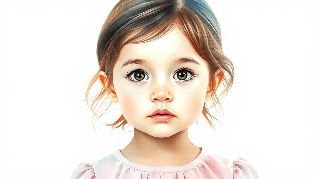 미성년자 여권사진 규격 (watercolor 스타일)