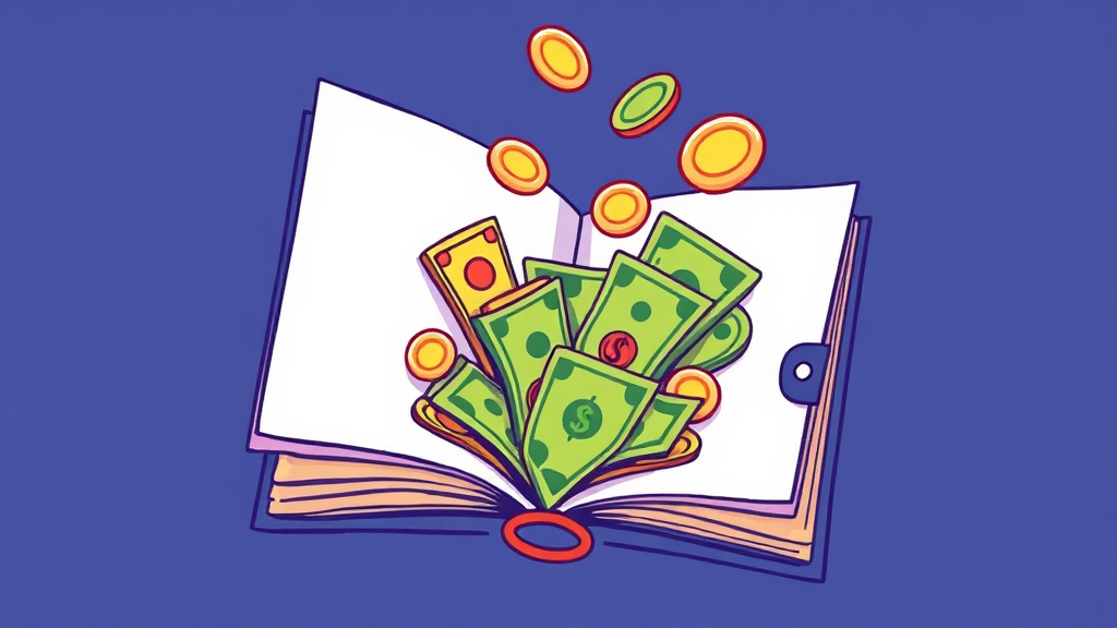 돈 관리 습관, 어떻게 만들까? (illustration 스타일)