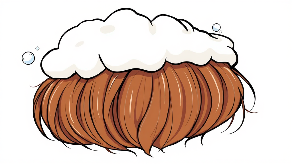 탈모 예방 및 관리 활용 (cartoon 스타일)