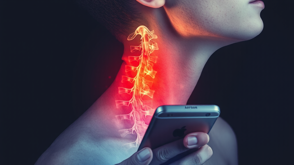 거북목, 왜 문제일까요? (watercolor 스타일)