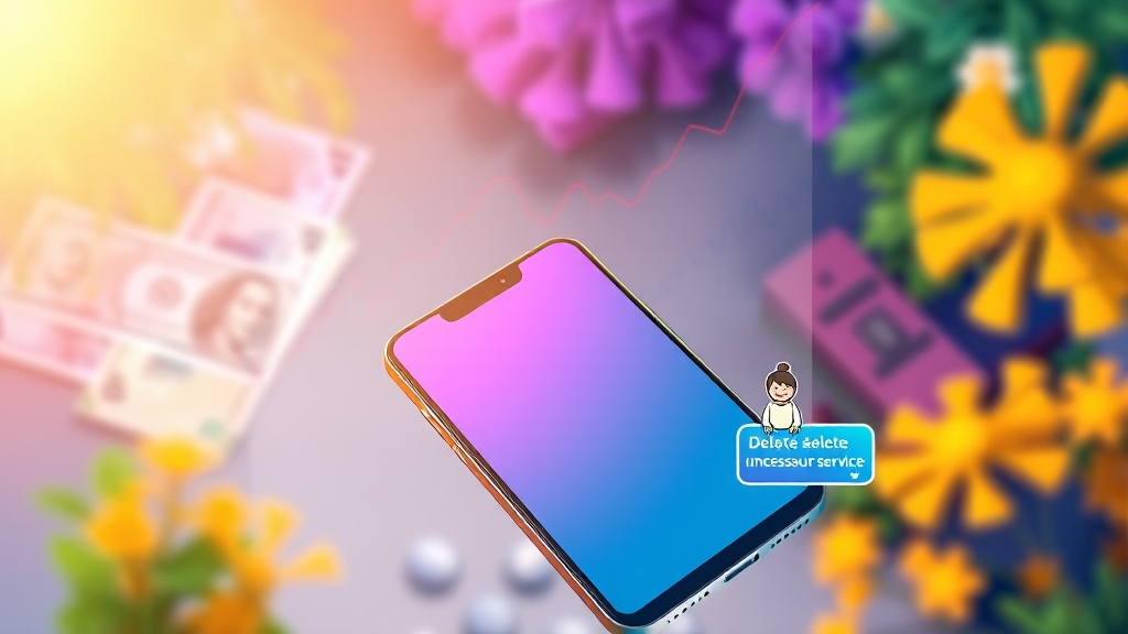 알뜰폰 관리 팁 (illustration 스타일)