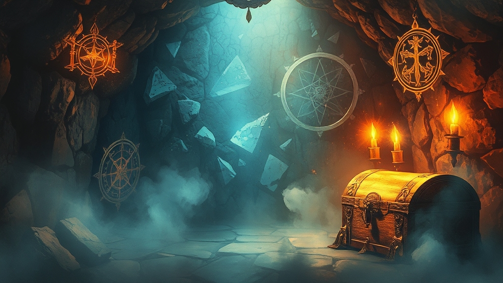 주요 골드 획득 방법: 룬 및 엠블럼 (watercolor 스타일)