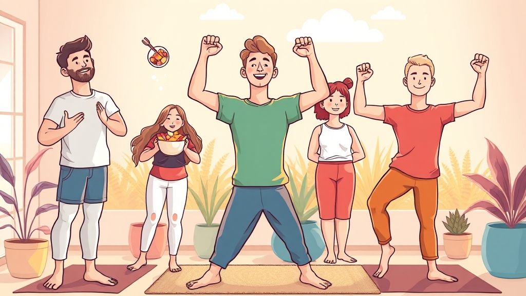 턱 통증 예방 생활 습관 (cartoon 스타일)