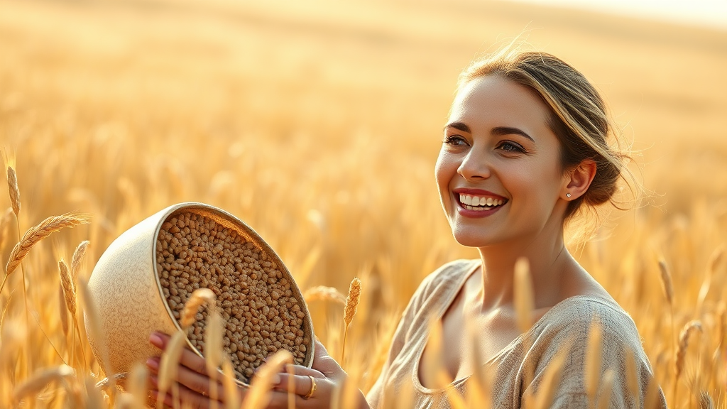 카무트 효소, 다이어트에 도움? (realistic 스타일)