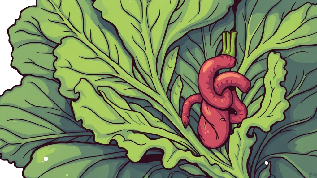 컬리케일 효능: 건강에 미치는 놀라운 영향 (illustration 스타일)