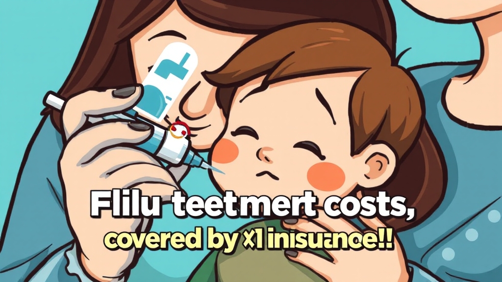 실비보험과 독감 접종 (cartoon 스타일)