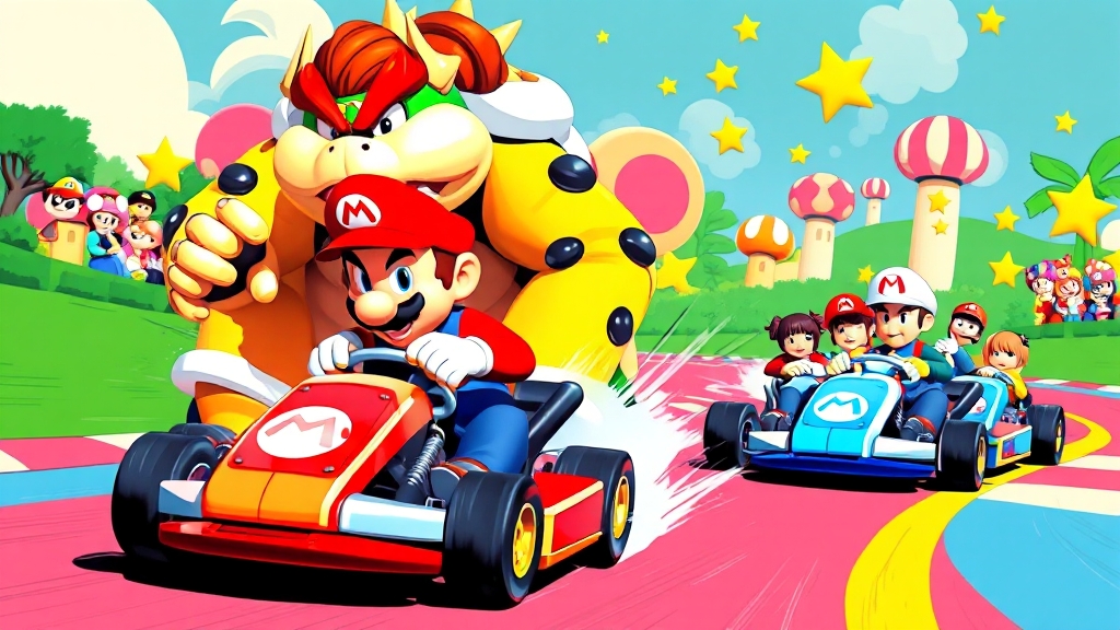 마리오 카트 체험 가이드 (popart 스타일)