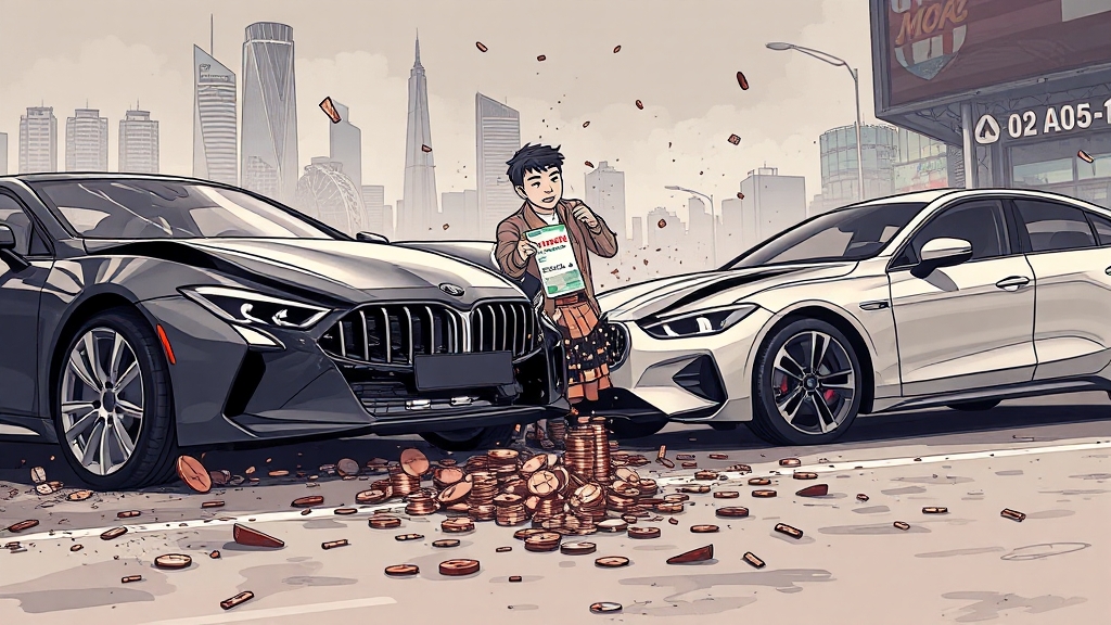 대물배상, 보험료 얼마나 오를까? (illustration 스타일)