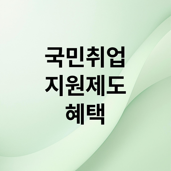 국민취업
지원제도
혜택 (취업성공 패키지 1,2 수당신청)