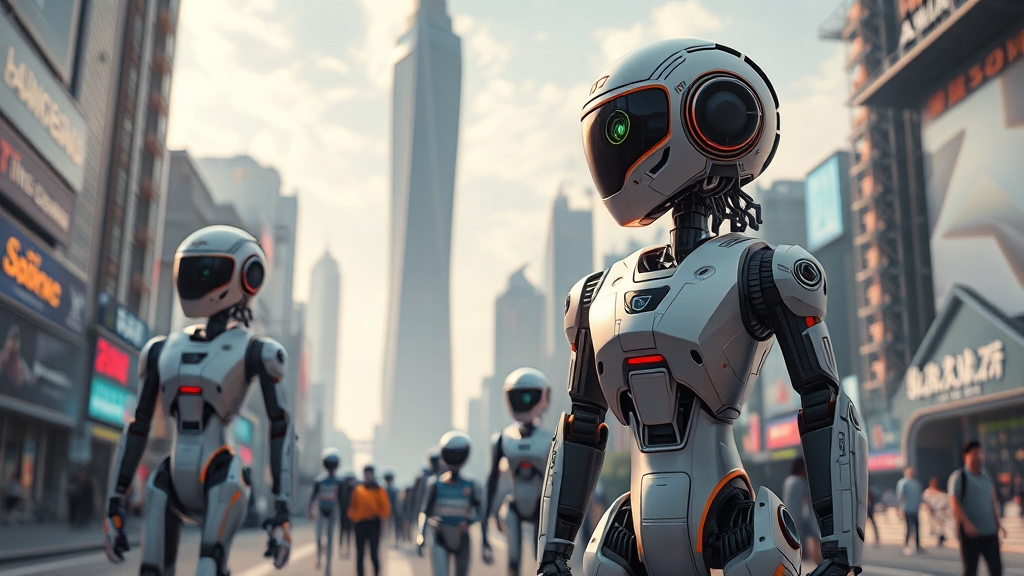 로봇 기술 미래 전망 (realistic 스타일)