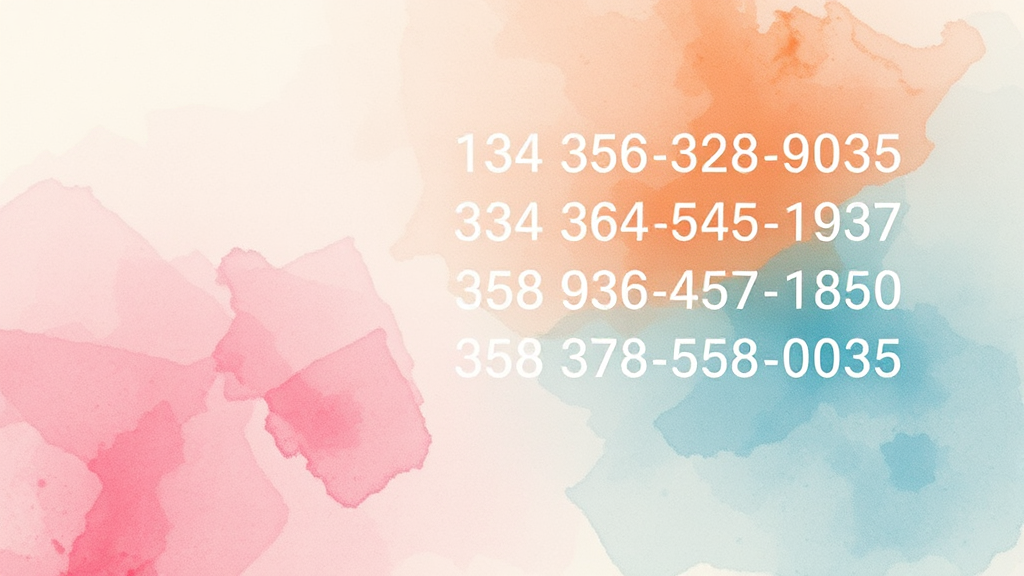 모르는 전화번호 검색 시 꼭 확인해야 할 것들 (watercolor 스타일)