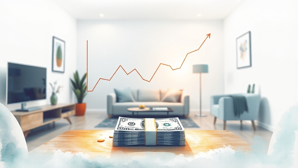 담보대출 활용, 전략적으로! (watercolor 스타일)