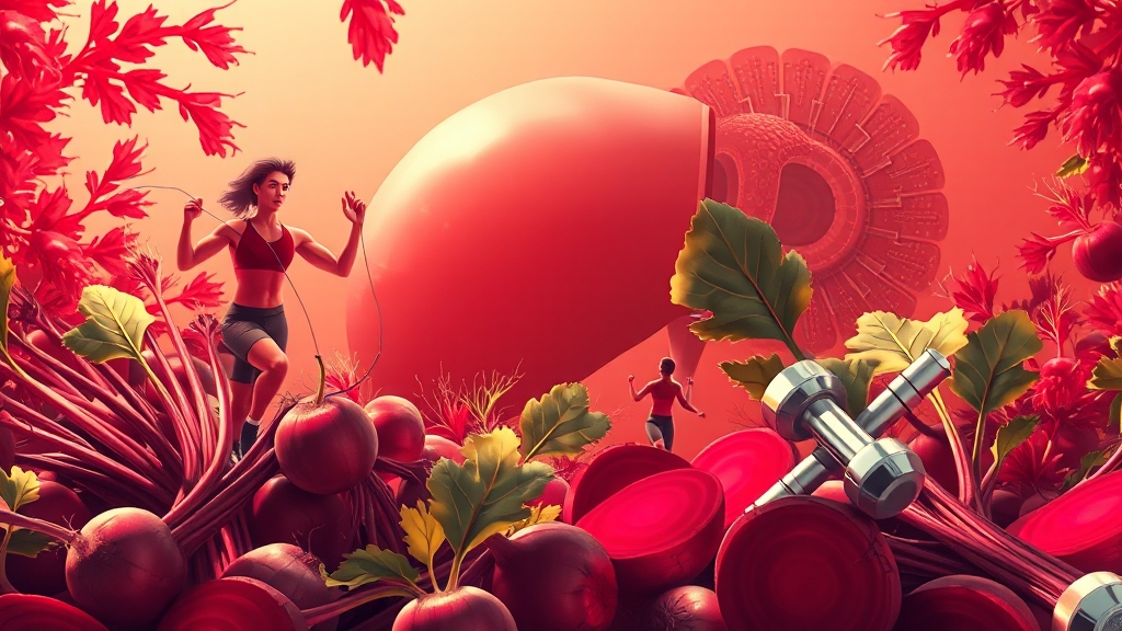 비트, 혈압 및 운동 능력 향상에 도움? (illustration 스타일)