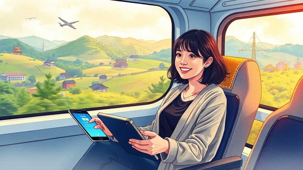 KTX, 스마트하게 이용하세요! (illustration 스타일)