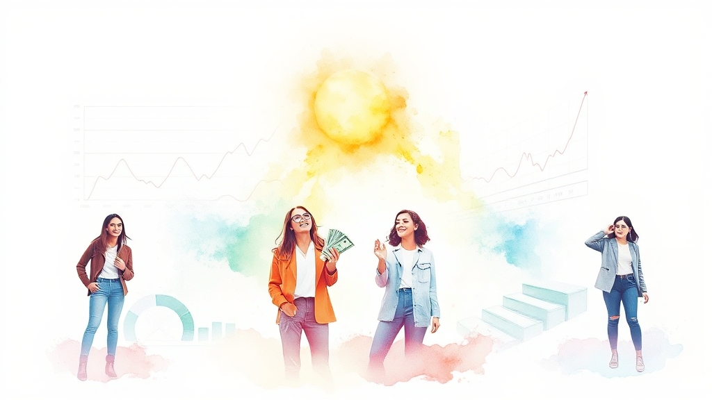 리워드 광고의 특징 및 전망 (watercolor 스타일)