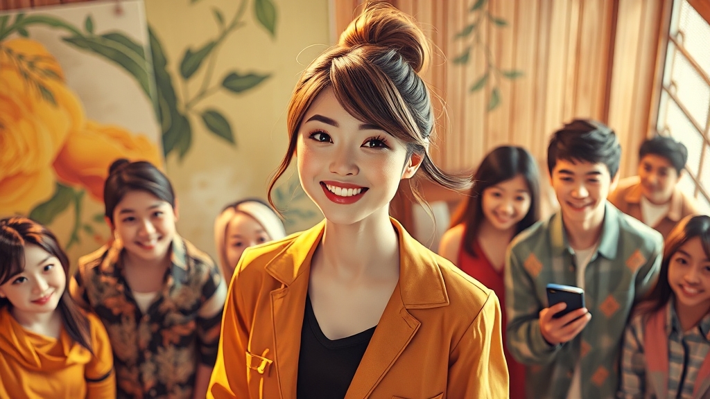 일상 속 에겐녀·테토녀 활용법 (realistic 스타일)