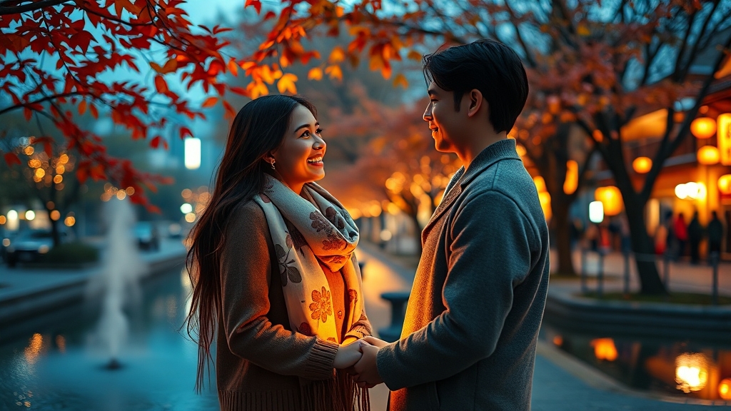 커플 여행 추천: 오사카 & 삿포로 (realistic 스타일)