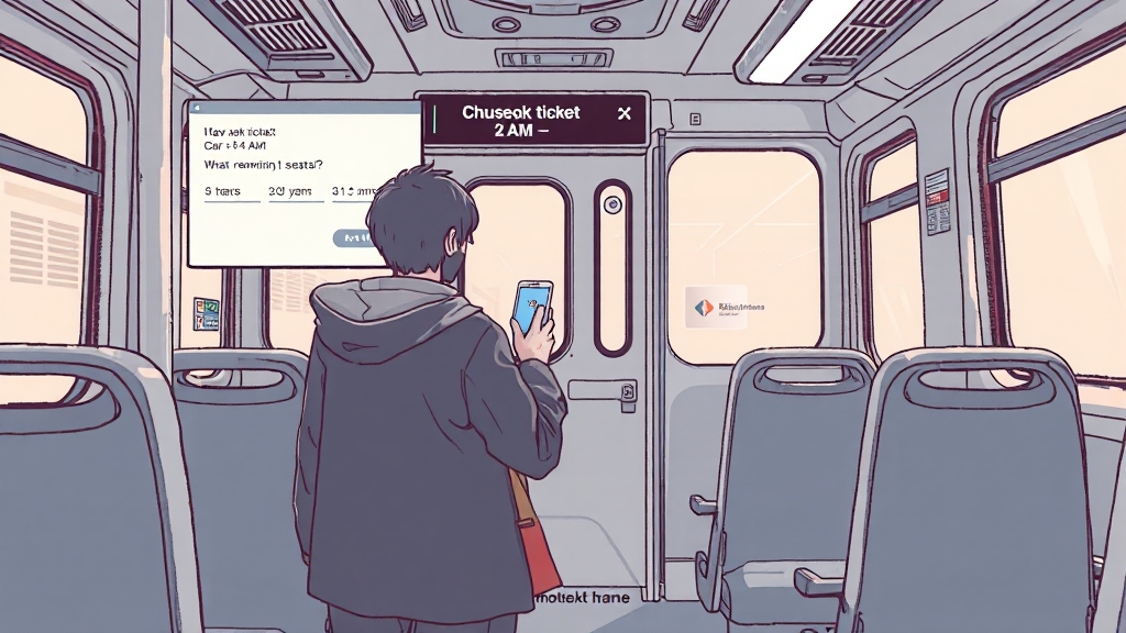 추석 기차표 취소표 공략법 (illustration 스타일)